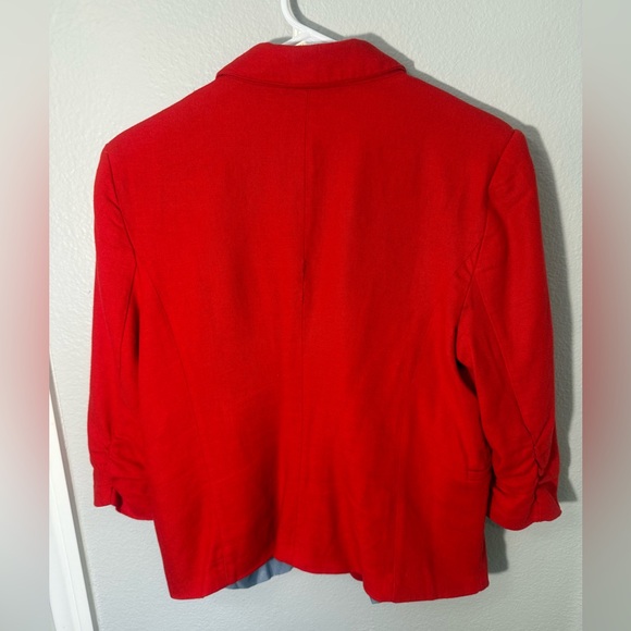Jules & Leopold Bold Red Blazer - Picture 3 of 9
